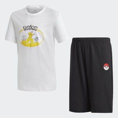 Conjunto de Shorts y Remera Pokémon Blanco Niño Sportswear