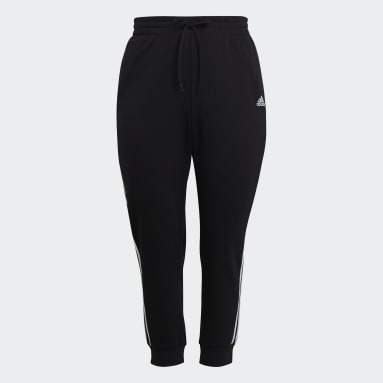 Pants adidas Essentials French Terry 3 Franjas Negro Mujer Diseño Deportivo
