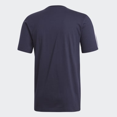 Camiseta 3 Rayas Essentials Azul Hombre Sportswear