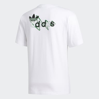 Playera Brush Stroke 2 Blanco Hombre Originals