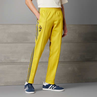 Spodnie dresowe Sweden Beckenbauer Żółty
