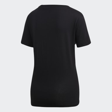 Remera Essentials Linear Negro Mujer Sportswear