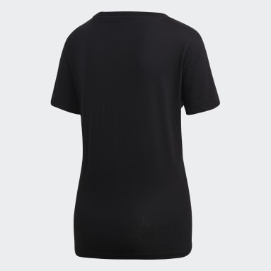 T-shirt Essentials Linear Noir Femmes Sportswear