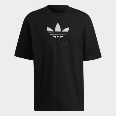 Adidas black logo t shirt outlet