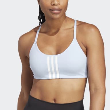 Women Gym & Training Blue adidas Aeroimpact Training Light-Support Bra