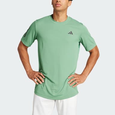 Άνδρες Τένις Πράσινο Club 3-Stripes Tennis Tee