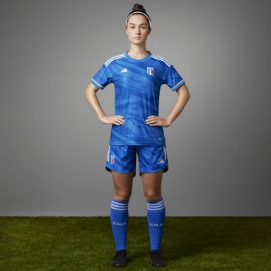 Kvinder Fodbold Blå Italy Women's Team 23 Authentic hjemmebanetrøje