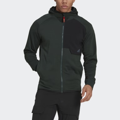 Men Sportswear Green X-City Full-Zip Hoodie