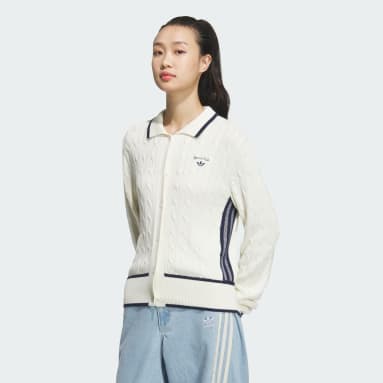 레트로 스포츠 스포티 클럽 카디건