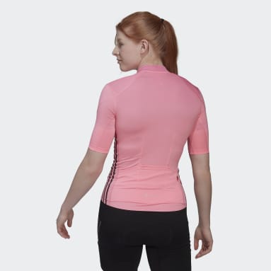 Maillot - playera de ciclismo manga corta Rosa Mujer Ciclismo