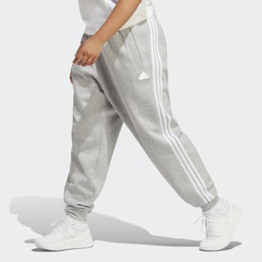 adidas Essentials Rib Flared Pants - Grey, Women's Lifestyle