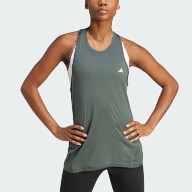 Adidas Team 19 Medium Women Compression Tank Top Racer-Back Sleeveless  Training