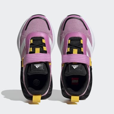 Kinderen Sportswear paars adidas x LEGO® Tech RNR Schoenen met Elastische Veters en Klittenband