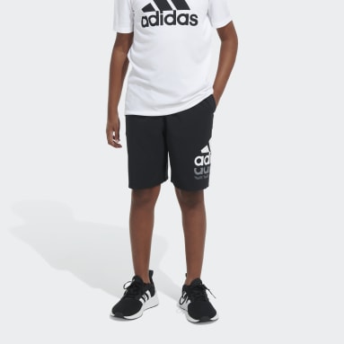 Youth 8-16 Years Lifestyle Black Essentials Woven Badge of Sport Shorts