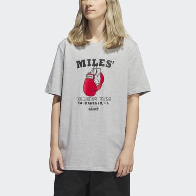 T-shirt à manches courtes Miles' Business gris Hommes Originals