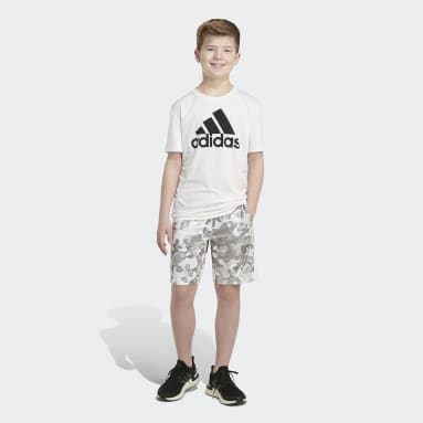 Youth Training White Core Camo Allover Print Shorts
