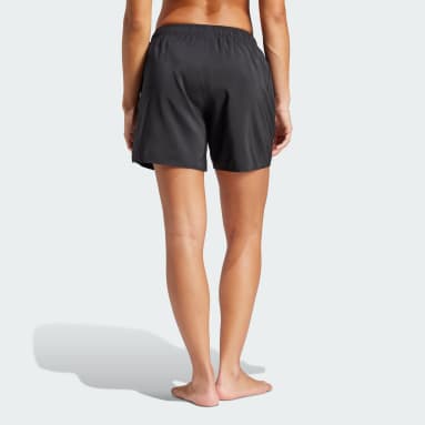 Women Sportswear Black Branded Beach Shorts