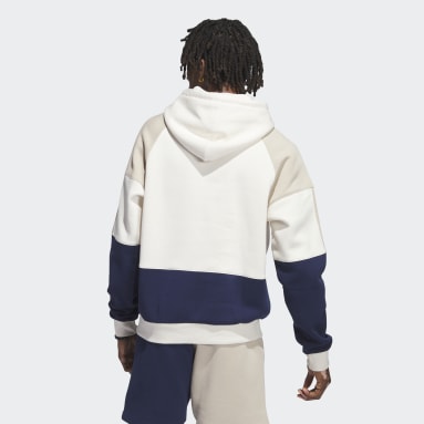 Men Originals White Blocked Hoodie