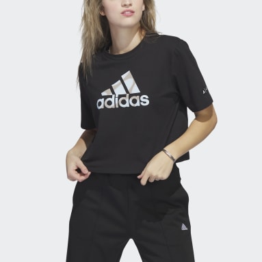 T-shirt court Marimekko Noir Femmes Sportswear