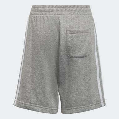 Shorts Essentials 3 Franjas Gris Niño Sportswear