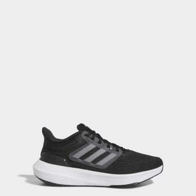 Youth 8-16 Years Sportswear Black Ultrabounce Sport Running Lace Shoes