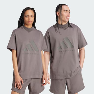 T-shirt_001 adidas Basketball Marron Basketball