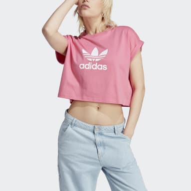 Adidas Originals Aa-42 Bra Top In Pale Pink