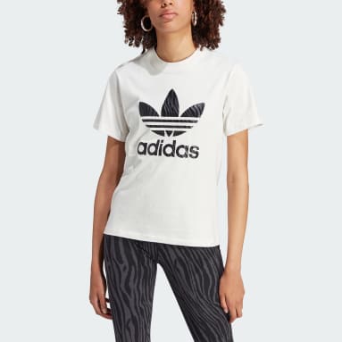 Camiseta Zebra Animal Print Infill Branco Mulher Originals