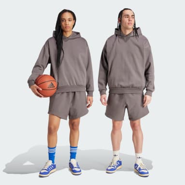 Short adidas Basketball Woven Marrone Basket