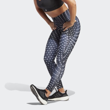 Women Running White Running Essentials Brand Love 7/8 Leggings