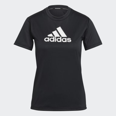 Polera Primeblue Designed 2 Move Logo Sport Negro Mujer Training