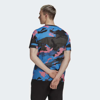 Remera Camo Series Estampado Integral Azul Hombre Originals
