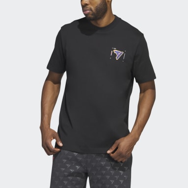 남성 Basketball Black 트레이 플레이오프 그래픽 티
