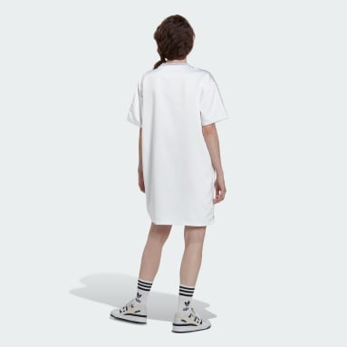 Always Original Laced Tee Dress Bialy