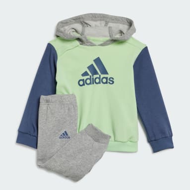 Děti Sportswear zelená Dětská souprava Essentials Colorblock Jogger