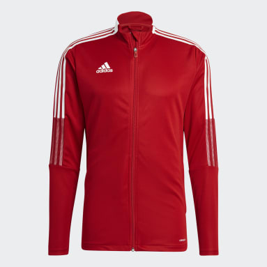 erección Anguila Lijadoras Chaquetas de chándal - Rojo | adidas España