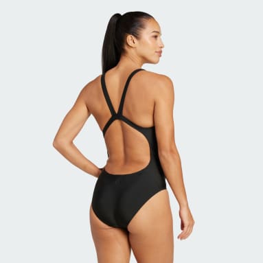 Adidas black swimming costume deals