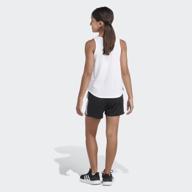 Youth Training White Curved Hem Tank Top