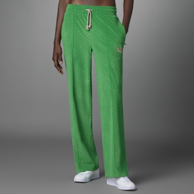 Women's Originals Green Adicolor Heritage Now Velour Pants