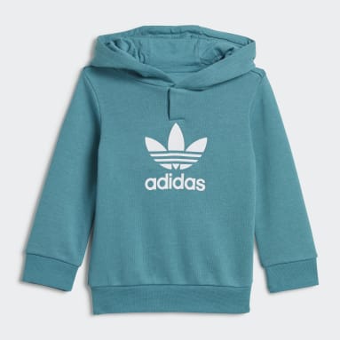 Kinderen Originals Turquoise Adicolor Hoodie Setje