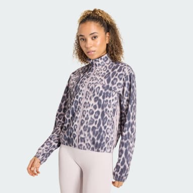 Chamarra Workout Essentials Leopardo Tejida