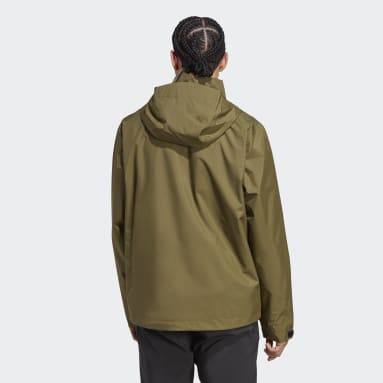 Muži TERREX zelená Bunda Terrex Multi RAIN.RDY 2-Layer Rain