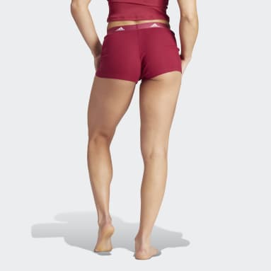 Boxer Active Flex Ribbed rouge Femmes Entraînement