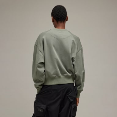 Sudadera cuello redondo Organic Cotton Terry Boxy Y-3 Verde Mujer Y-3