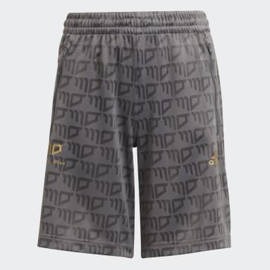 Pantalón corto Salah AEROREADY Football Gris Niño Sportswear