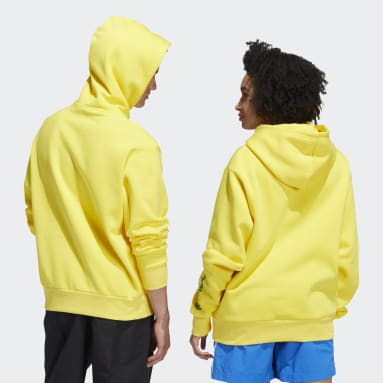 Originals Yellow Shmoofoil Painted Hoodie (Gender Neutral)