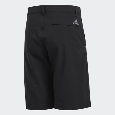 Youth Golf Black Solid Golf Shorts