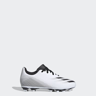 Girls Football White X Ghosted.4 Flexible Ground Boots