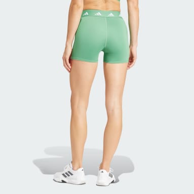 Women Gym & Training Green Techfit Short Leggings