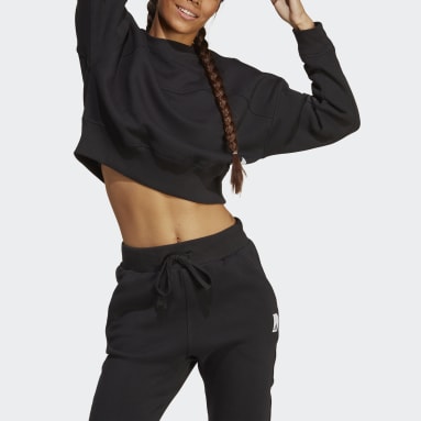 Women's Sportswear Black Lounge Fleece Sweatshirt